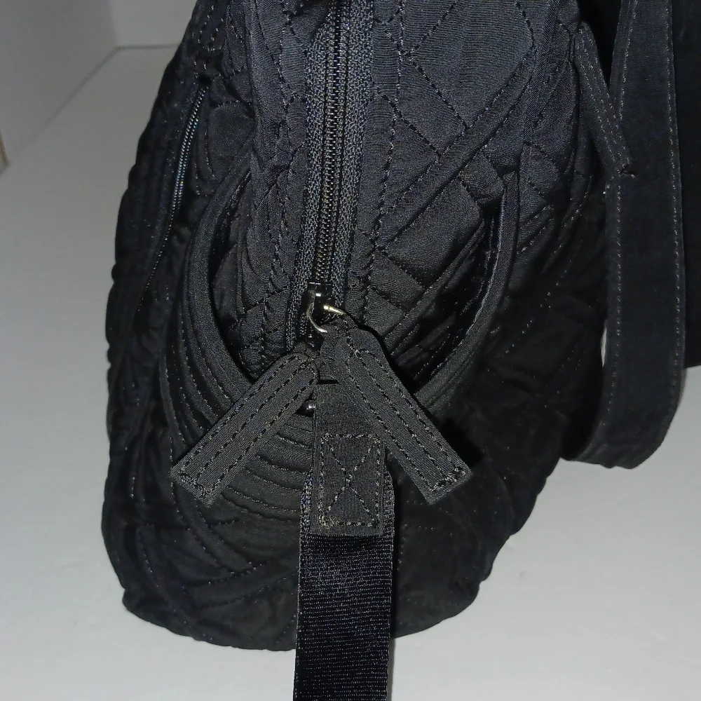 Vera Bradley Stroll Around Black Microfiber Baby Bag